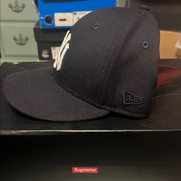 AIME LEON DORE X NEW ERA CHAIN STITCH YANKEES FITTED HAT 7 1/2 NAVY - Picture 3 of 9